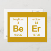 BeEr Periodic-Tabelle Postkarte (Vorne/Hinten)