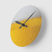 Beer Pint Runde Wanduhr (Winkel)