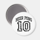 Beer Pong 10 Magnet (Vorderseite/Rückseite)