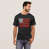 Beer Pong American Flag T-Shirt (Vorne ganz)