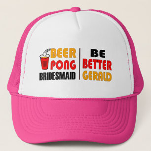 Beer Pong Bridesmaid Trucker Hat Truckerkappe