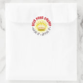 Beer Pong Champ Sticker (Tasche)