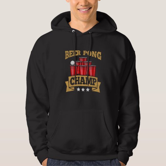 Beer Pong Champion Beer Pong Champ Beer Pong Hoodie (Vorderseite)