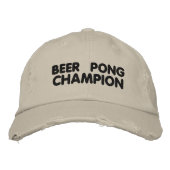Beer Pong Champion Bestickte Kappe (Vorderseite)
