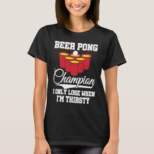 Beer Pong Champion Definition Beer Beer Pong T-Shirt (Vorderseite)
