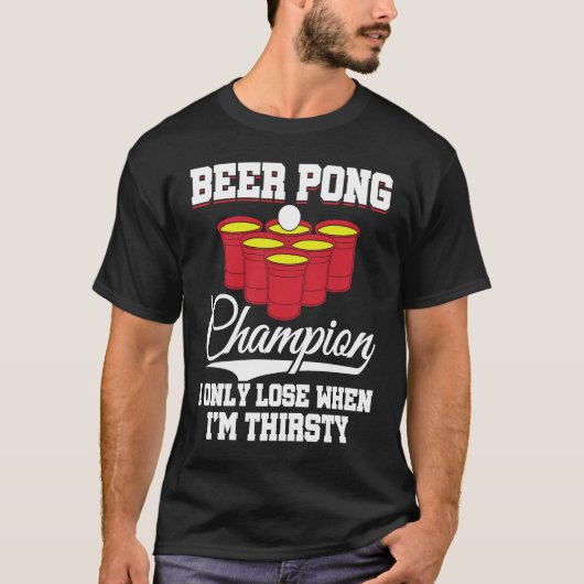 Beer Pong Champion Definition Beer  Beer Pong T-Shirt (Vorderseite)