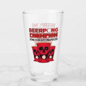 Beer Pong Champion Glas (Rückseite)