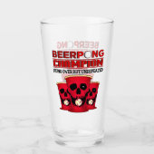 Beer Pong Champion Glas (Vorderseite)