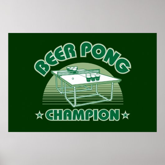 Beer Pong Champion Poster (Vorne)