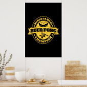 Beer Pong Champion Poster (Küche)
