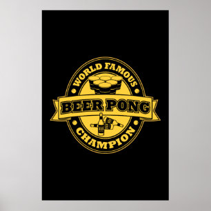 Beer Pong Champion Poster