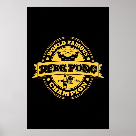 Beer Pong Champion Poster (Vorne)