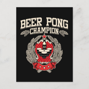 Beer Pong Champion Postkarte