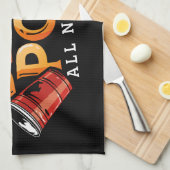 Beer Pong die ganze Nacht lang Custom Team Geschirrtuch (Viertel Falte)