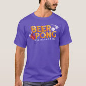 Beer Pong die ganze Nacht lang Custom Team T-Shirt (Vorderseite)