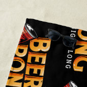 Beer Pong Die ganze Nacht lang Funny Vacation Strandtuch (Beispiel)