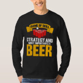 Beer Pong Game Of Skill Strategy Beer Pong T-Shirt (Vorderseite)