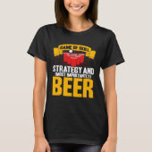 Beer Pong Game Of Skill Strategy Beer Pong T-Shirt (Vorderseite)