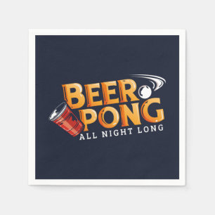 Beer Pong Ganzes abends Long Summer Party  Serviette