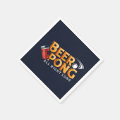 Beer Pong Ganzes abends Long Summer Party Serviette (Ecke)