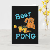 Beer Pong Karte (Gelbe Blume)