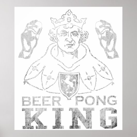 Beer Pong King Poster (Vorne)