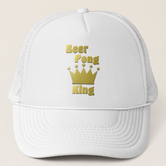 Beer Pong King Truckerkappe (Vorderseite)