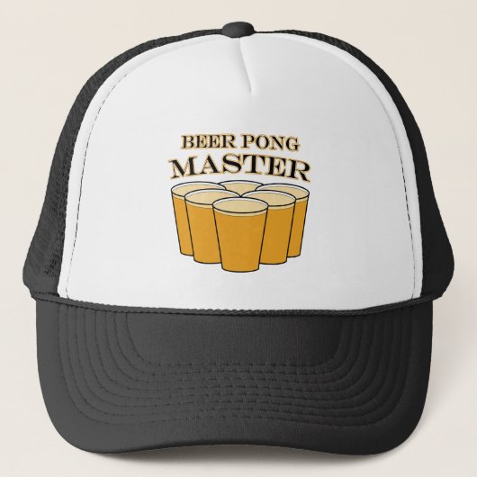 Beer Pong Master Truckerkappe (Vorderseite)