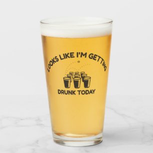 Beer Pong Modus   Sich Heute Betrinken Pint Glas