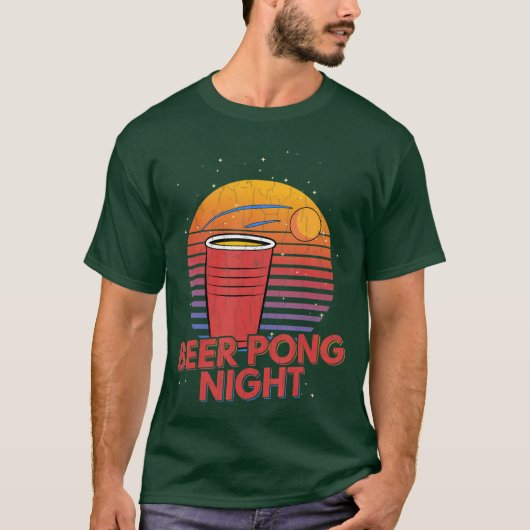 Beer Pong Night Funny Sports Lover Player Coach Gr T-Shirt (Vorderseite)