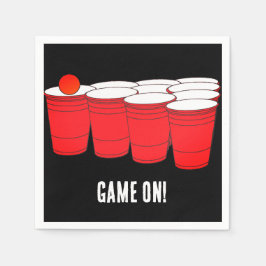 Beer Pong Party Paper Napkins Serviette
