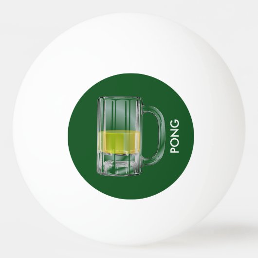 Beer Pong Ping One Star Ping Pong Ball Tischtennisball (Rückseite)
