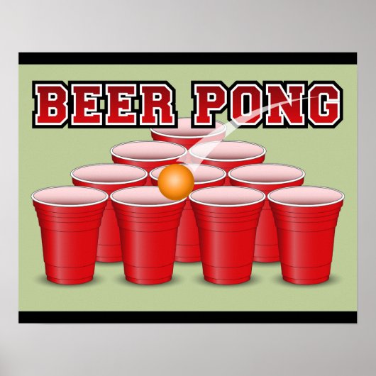 Beer Pong Poster (Vorne)