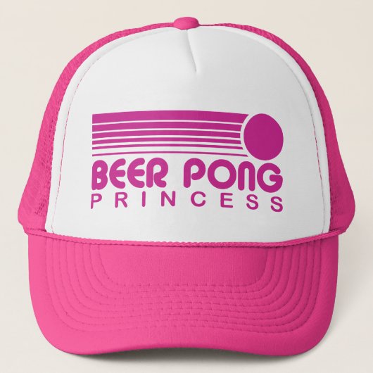 Beer Pong Princess Truckerkappe (Vorderseite)