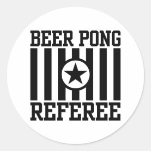 Beer Pong Runder Aufkleber