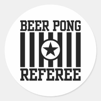 Beer Pong Runder Aufkleber