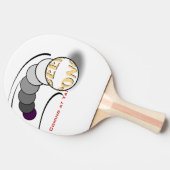 Beer Pong Spaß Tischtennis Schläger (Seitenansicht)