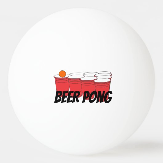 Beer Pong Tischtennisball (Vorderseite)