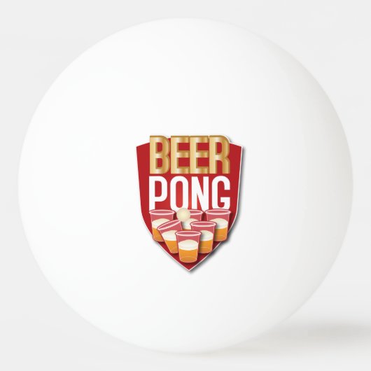 Beer Pong Tischtennisball (Vorderseite)
