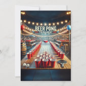 Beer Pong Turnament (Party) Einladung (Vorderseite)