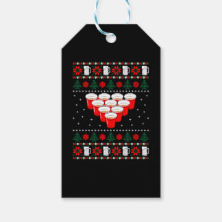 Beer Pong Ugly Christmas Geschenkanhänger