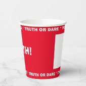 Beer Pong Wahrheit oder Dare Party Game TRUTH Pappbecher (Links)