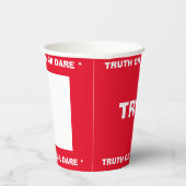 Beer Pong Wahrheit oder Dare Party Game TRUTH Pappbecher (Rechts)