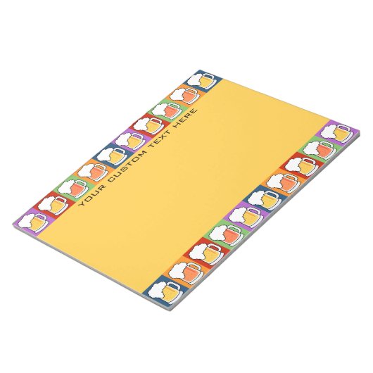 BEER Pop Art angepasstes Notizblock (angewinkelt)