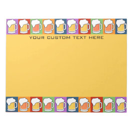 BEER Pop Art angepasstes Notizblock