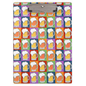 BEER Pop Art Custom Zwischenablage Klemmbrett (Vorderseite)