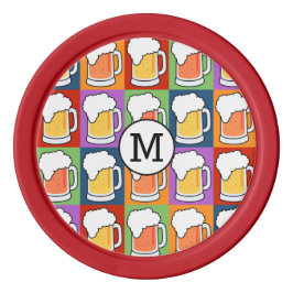 BEER Pop Art kundenspezifische Monogramm Poker Chi Pokerchips