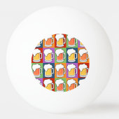 BEER Pop Art kundenspezifische Tischtennisbälle Tischtennisball (Rückseite)