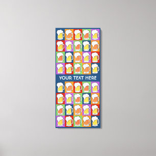 BEER Pop Art Sonderanfertigung Leinwand