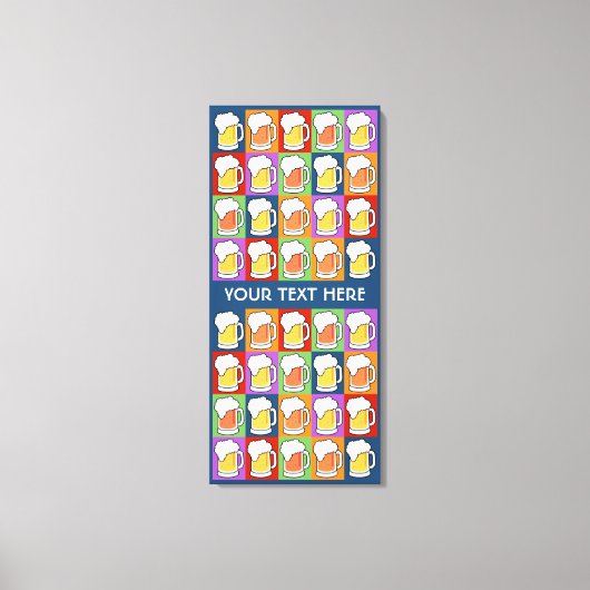 BEER Pop Art Sonderanfertigungen Leinwand (Vorderseite)